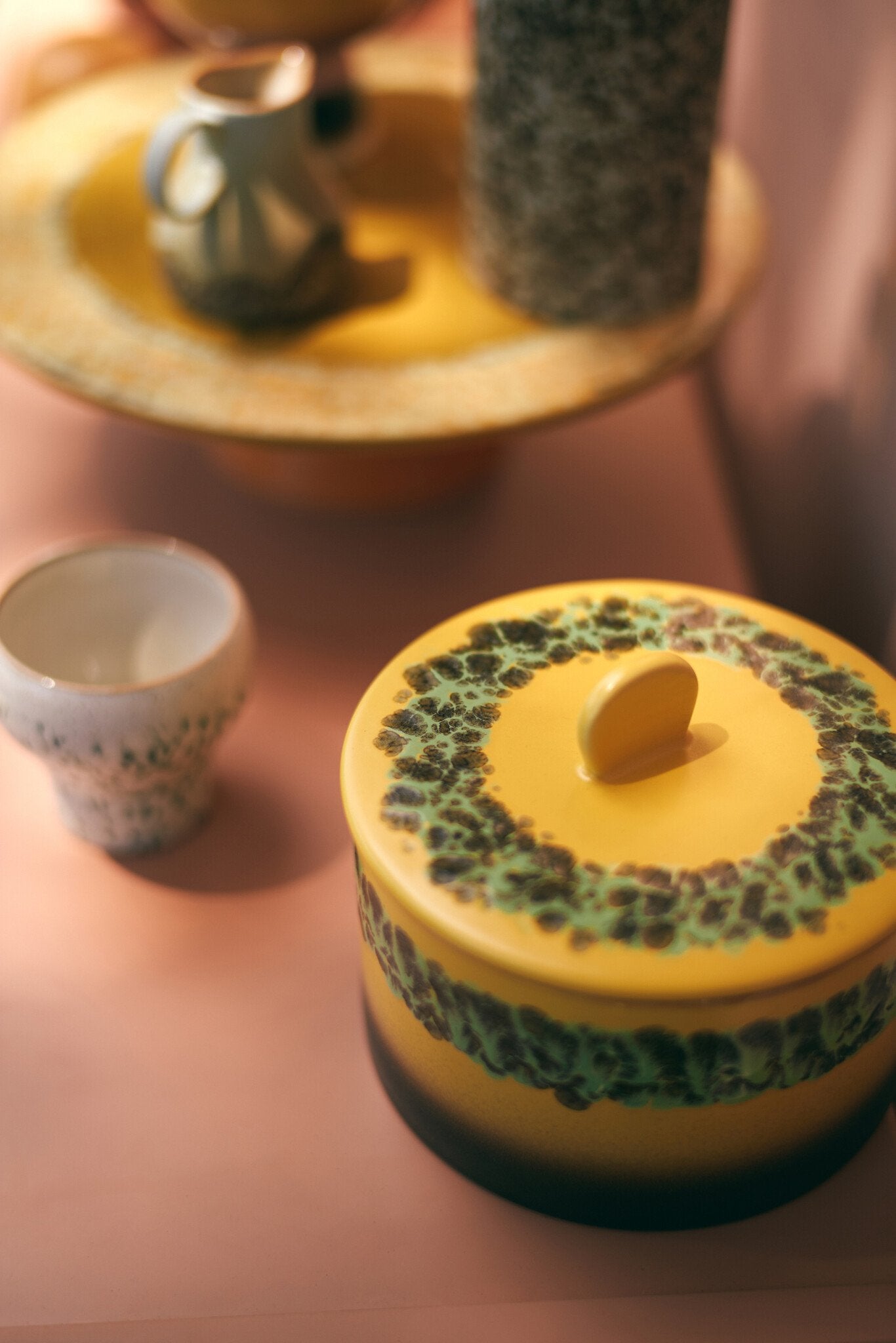 HK Living | 70's servies koekjespot kelp