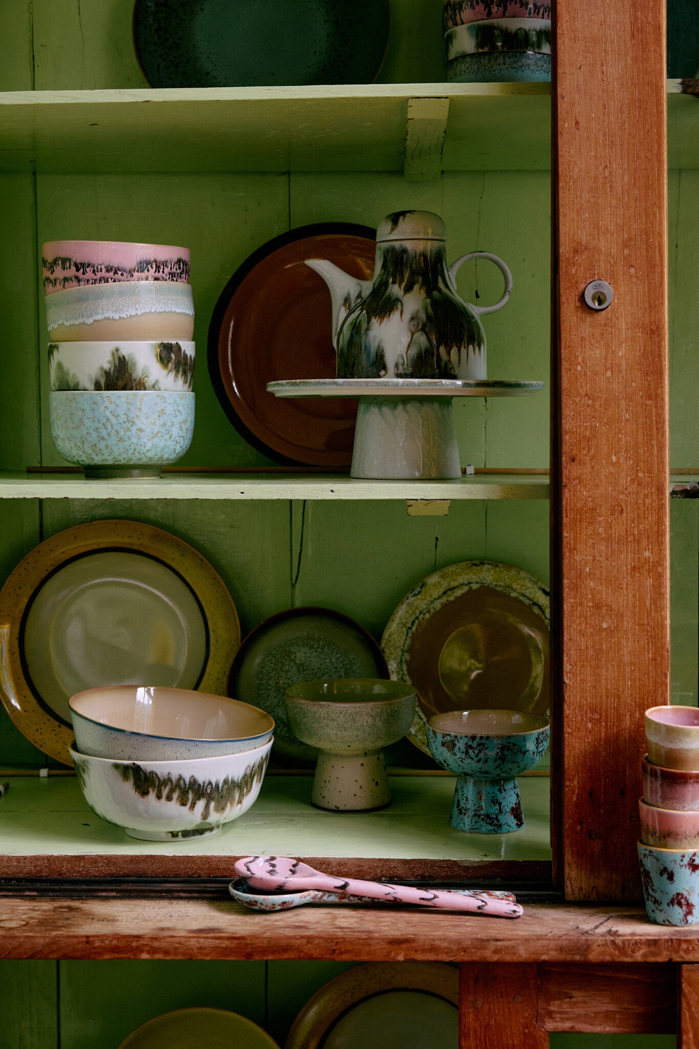 HK Living | 70's servies serveer lepels Sprinkle set van 2