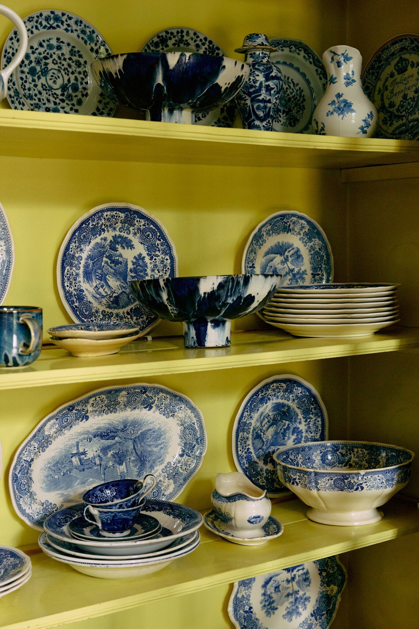 HK Living | Bowl on base indigo