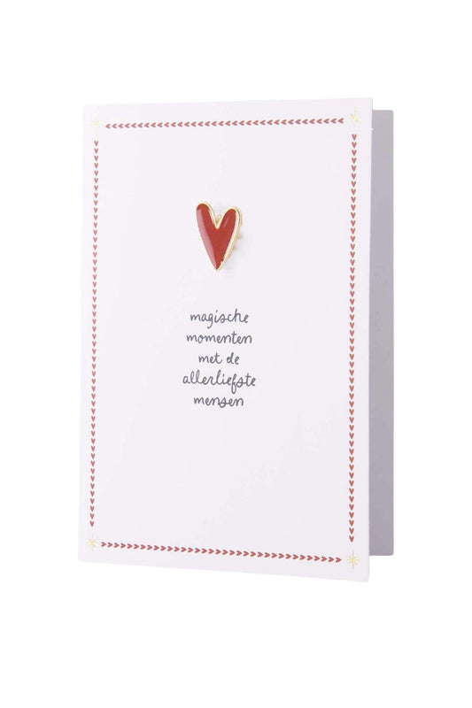 Zusss | Wenskaart broche magische momenten