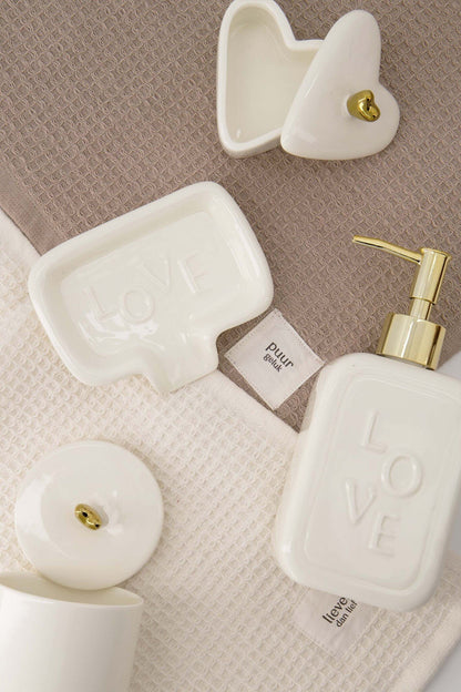 Zusss | Gästehandtuch Süßer als süß Cremeweiß