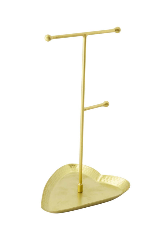 Zusss | Schmuckständer aus Metall, Herz, Gold