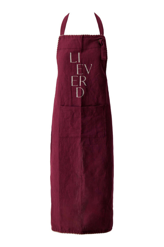 Zusss | Schort Lieverd donkerrood