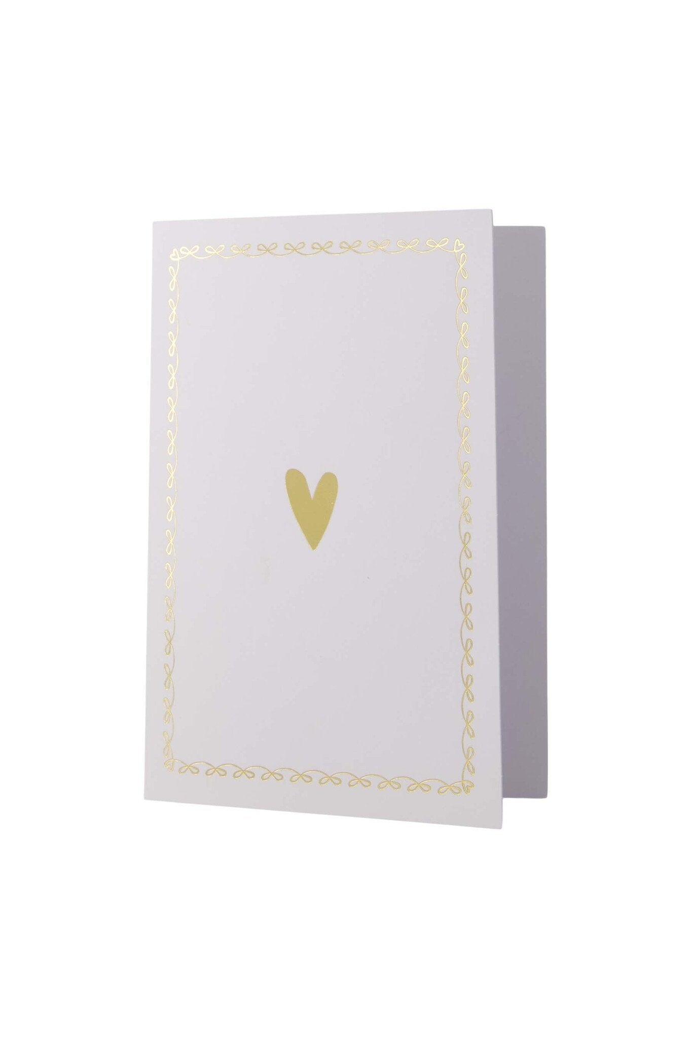 Zusss | Wenskaart hartje wit/goud