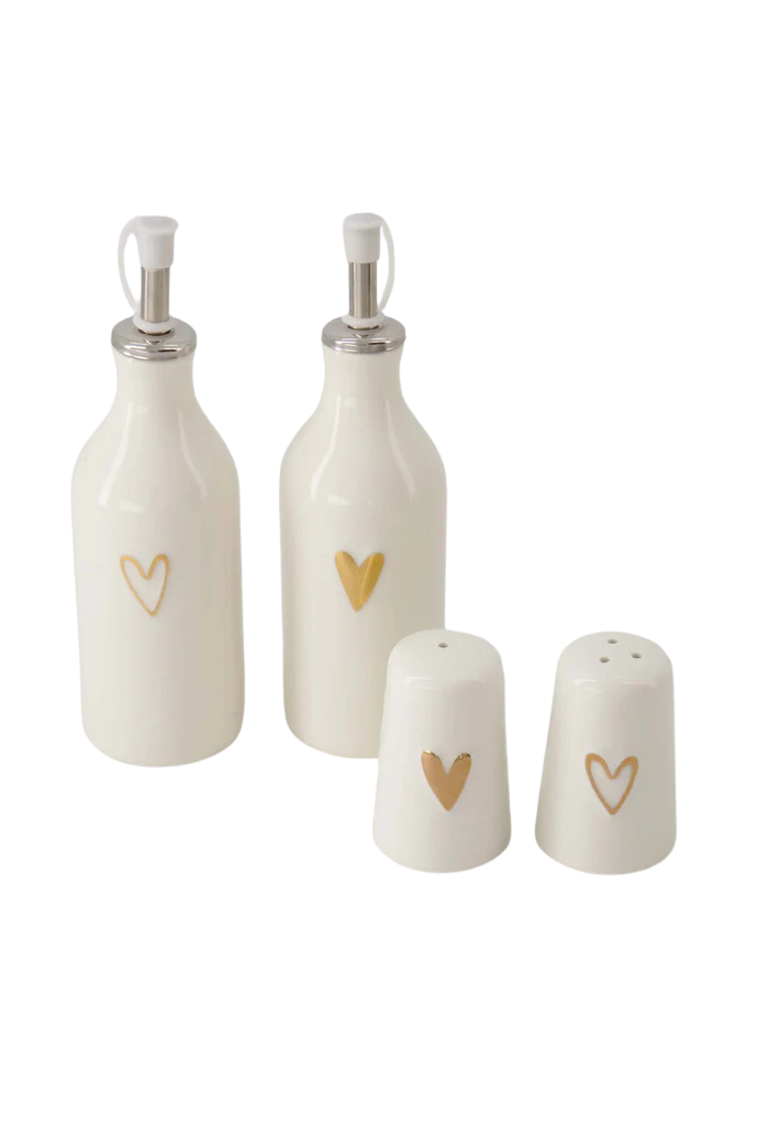 Zusss | Olie/azijn fles hartje goud