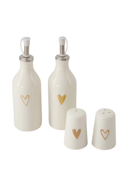 Zusss | Olie/azijn fles hartje goud