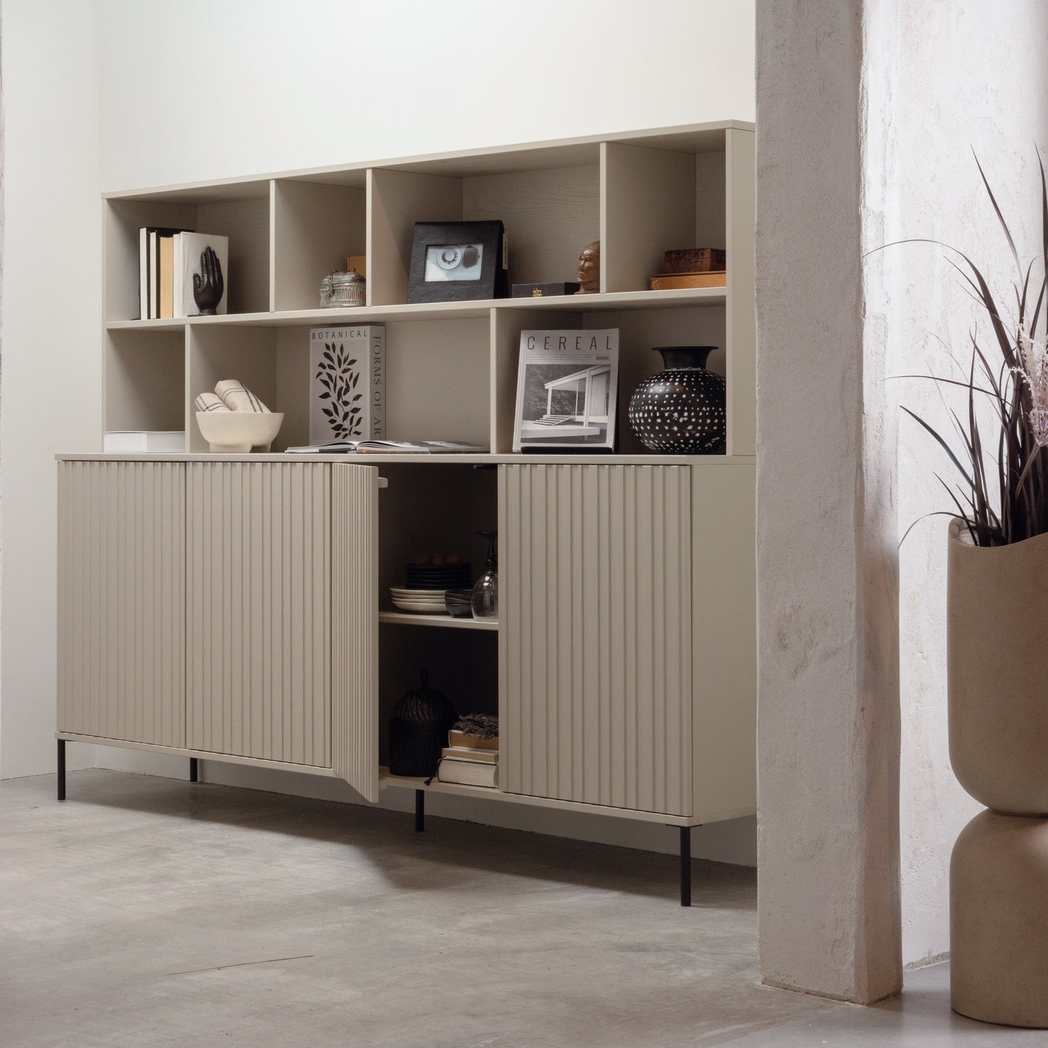 Woood New Gravure Dressoir 200cm grenen dust