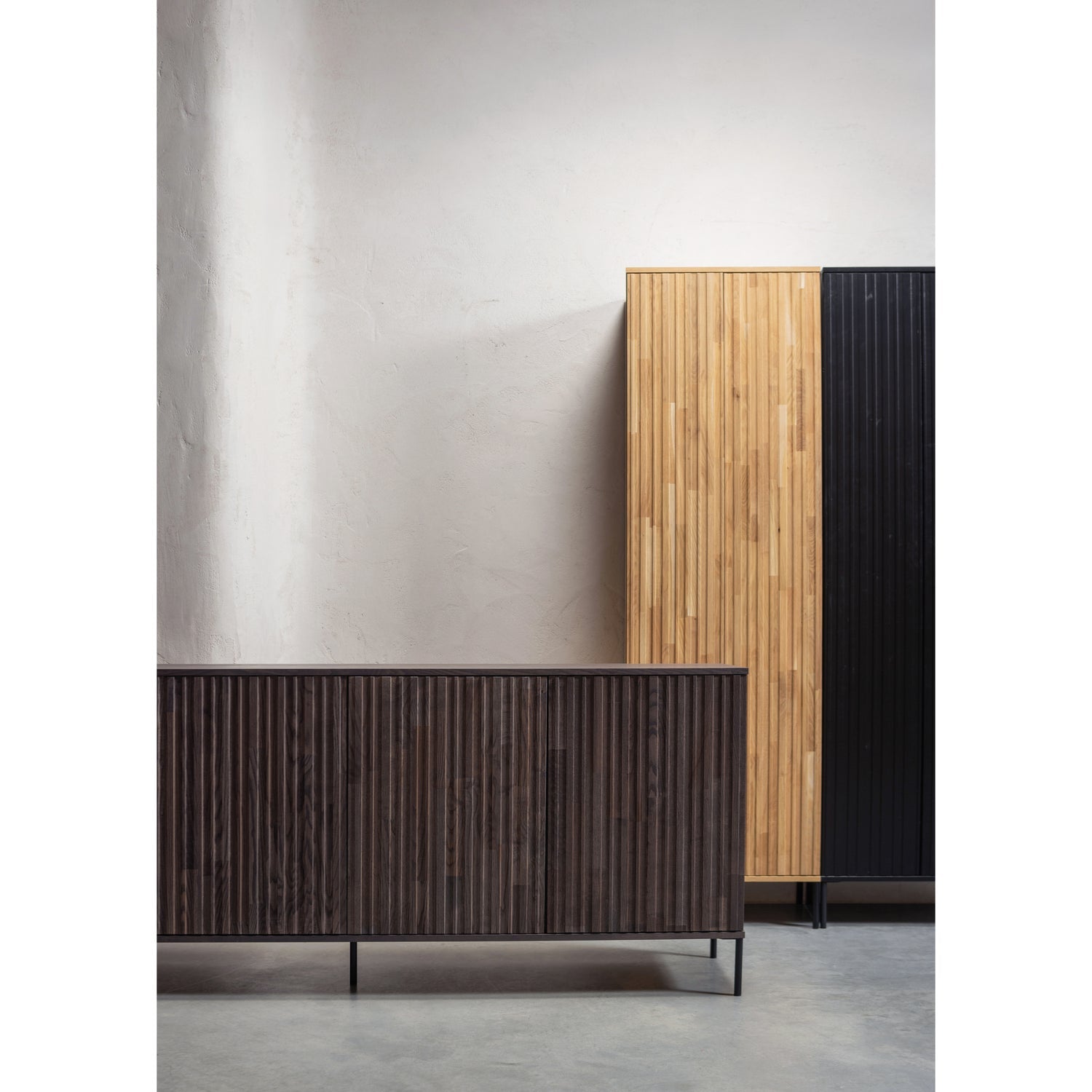 Woood New Gravure Dressoir 200cm essen espresso