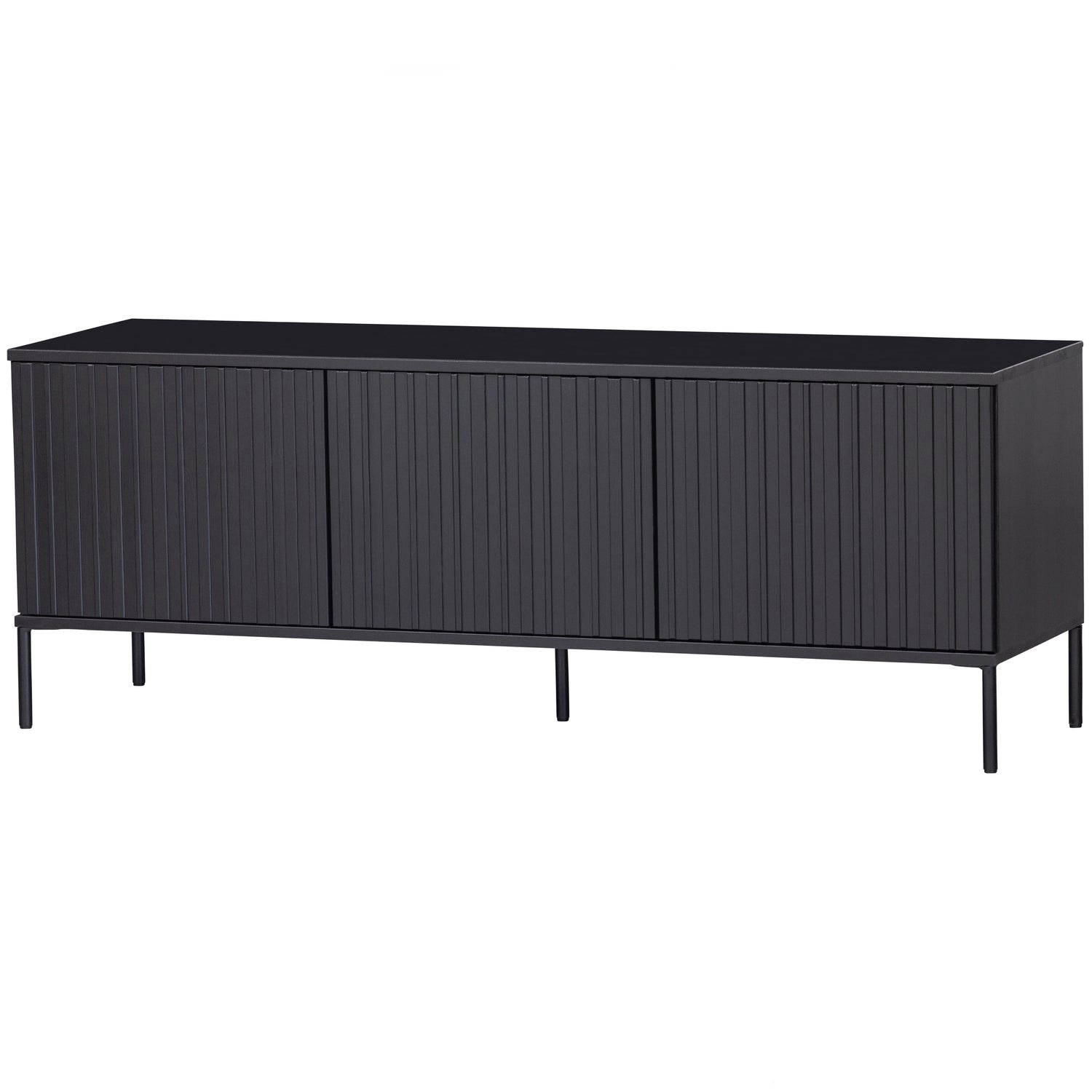 Woood New Gravure TV Meubel 150 cm grenen zwart