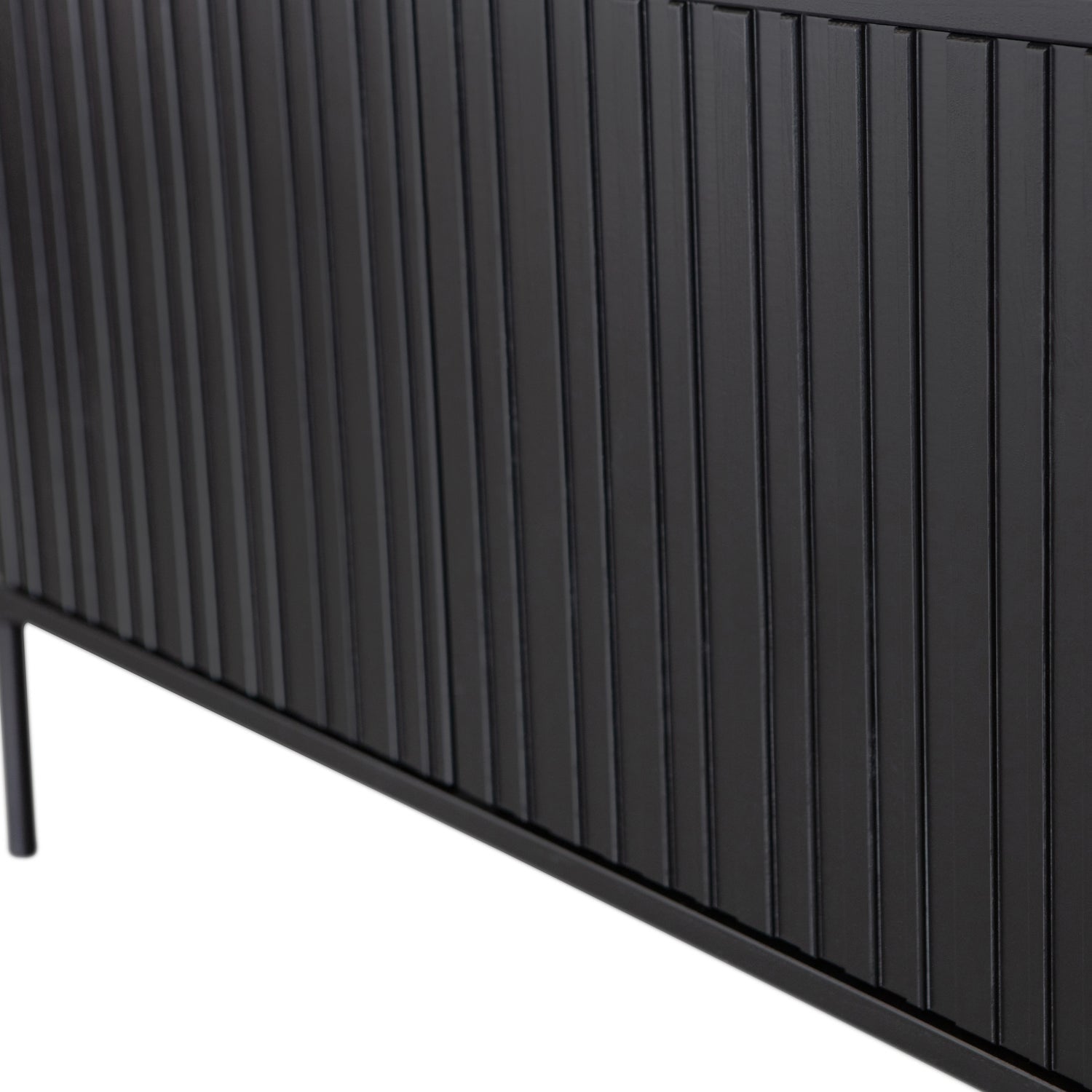 Woood New Gravure TV Meubel 150 cm grenen zwart