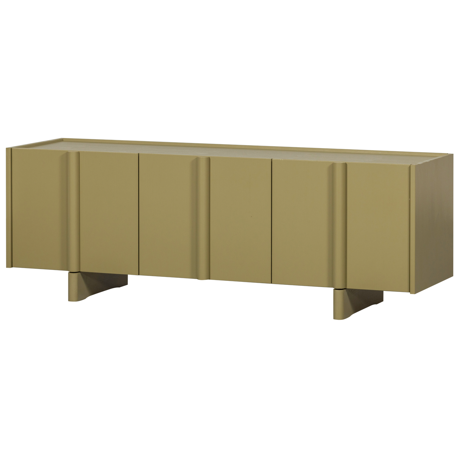 Woood Basu TV Meubel Grenen moss 152cm