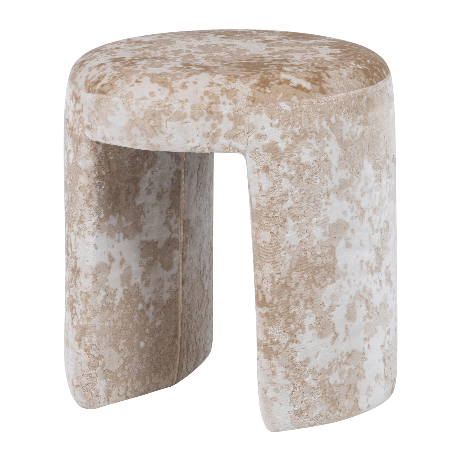 Woood Charlie Gestoffeerde Kruk Beige
