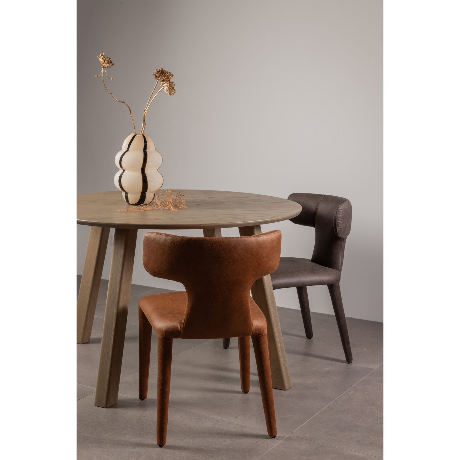 Woood Haarlem Eettafelpoot Eiken Pebble Grey - Set van 2