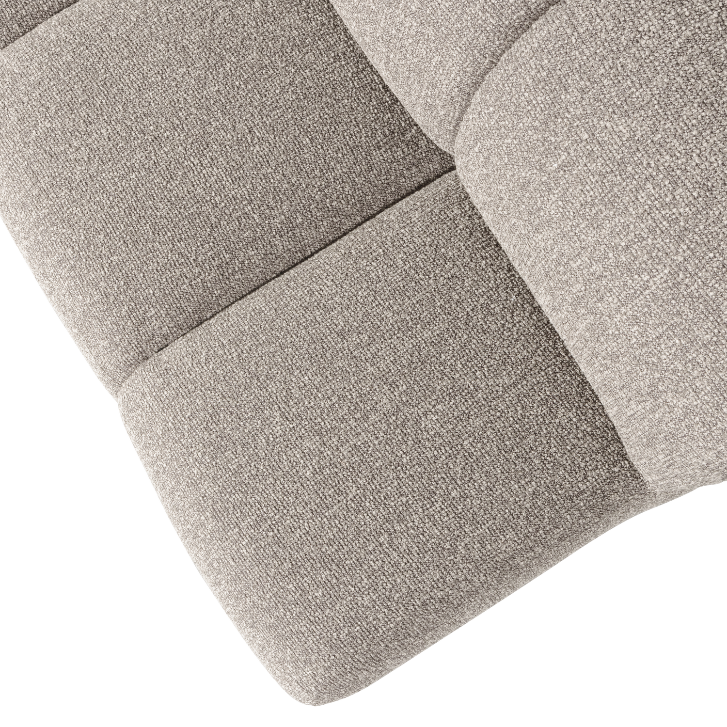 Woood Mojo Eetbank met rugleuning 164cm Boucle beige melange