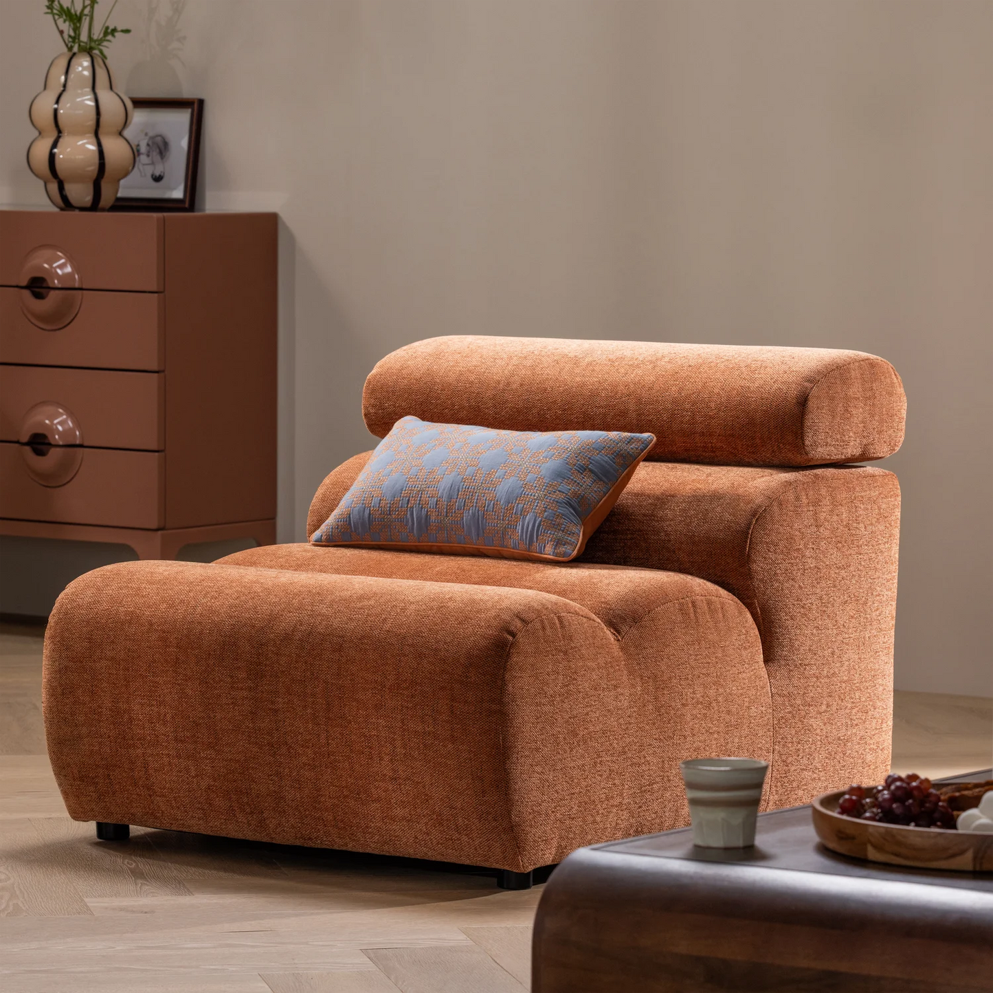 Woood | Vaas Kency glas met streep