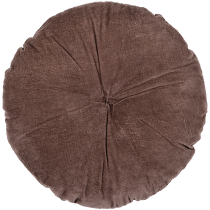 Woood | Kussen Aziz bruin rond 36cm