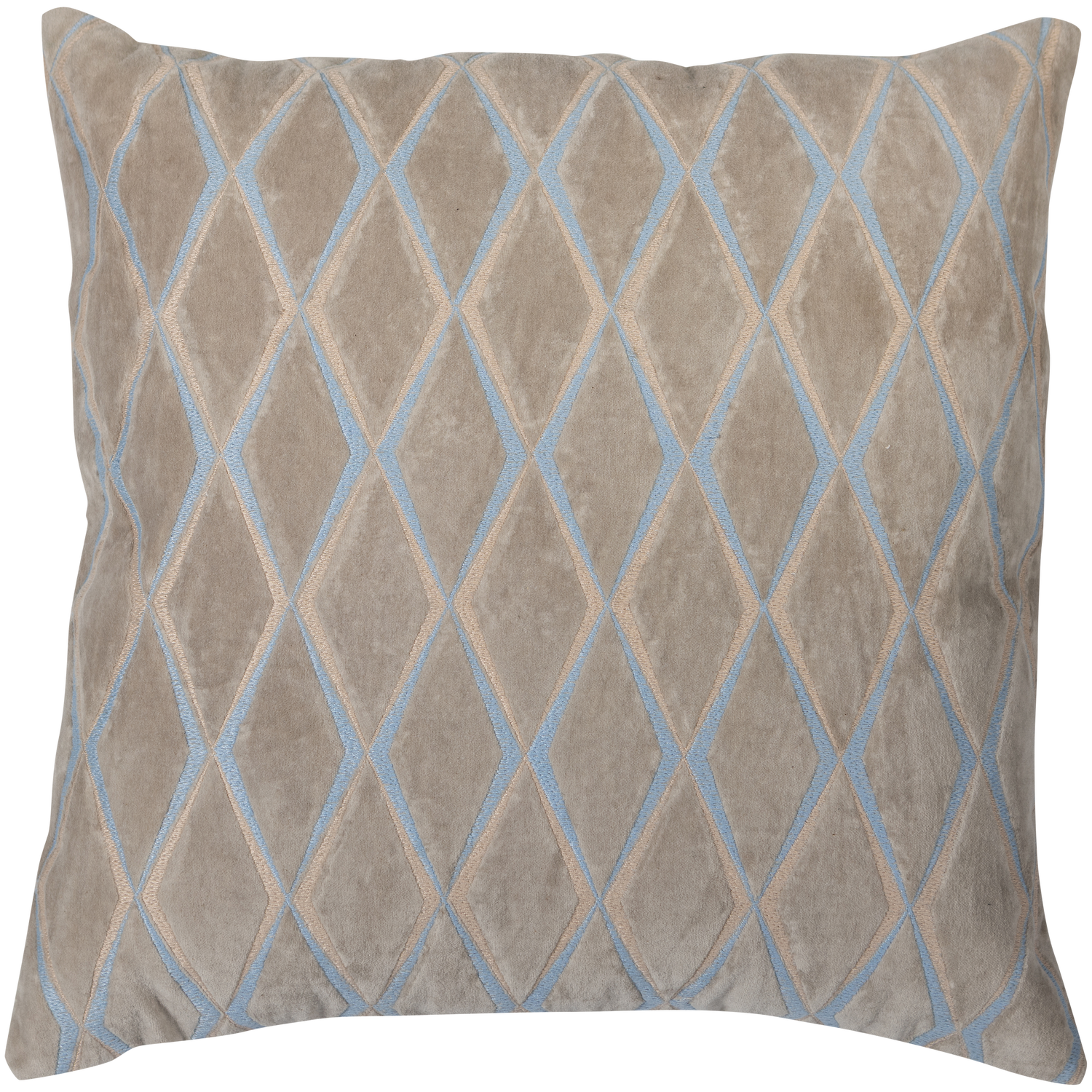 Woood Laon Kussenset naturel/blauw 3stuks