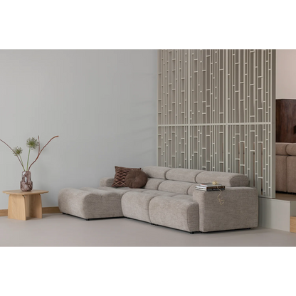 Woood | Kussen Aziz bruin rond 36cm