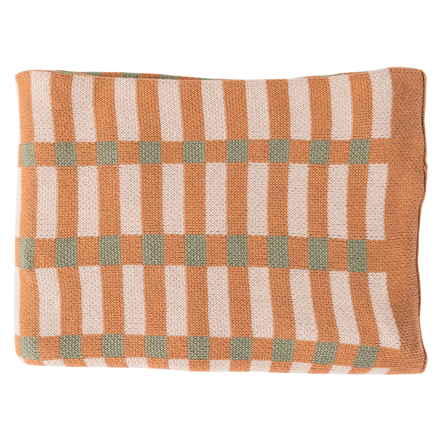 Woood Vola Plaid 130x170cm groen/oranje