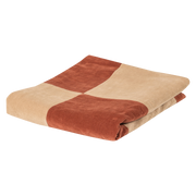 Woood Zena Plaid 130x170cm velvet roestbruin/beige