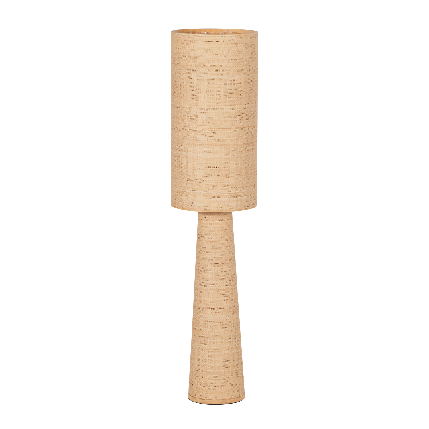 Woood Syro Vloerlamp Raffia 130x30cm