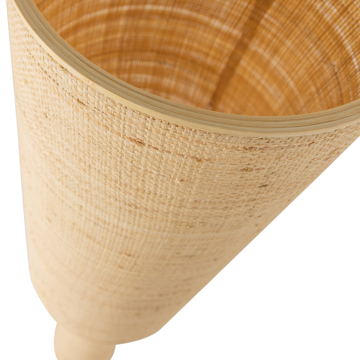 Woood Syro Vloerlamp Raffia 130x30cm