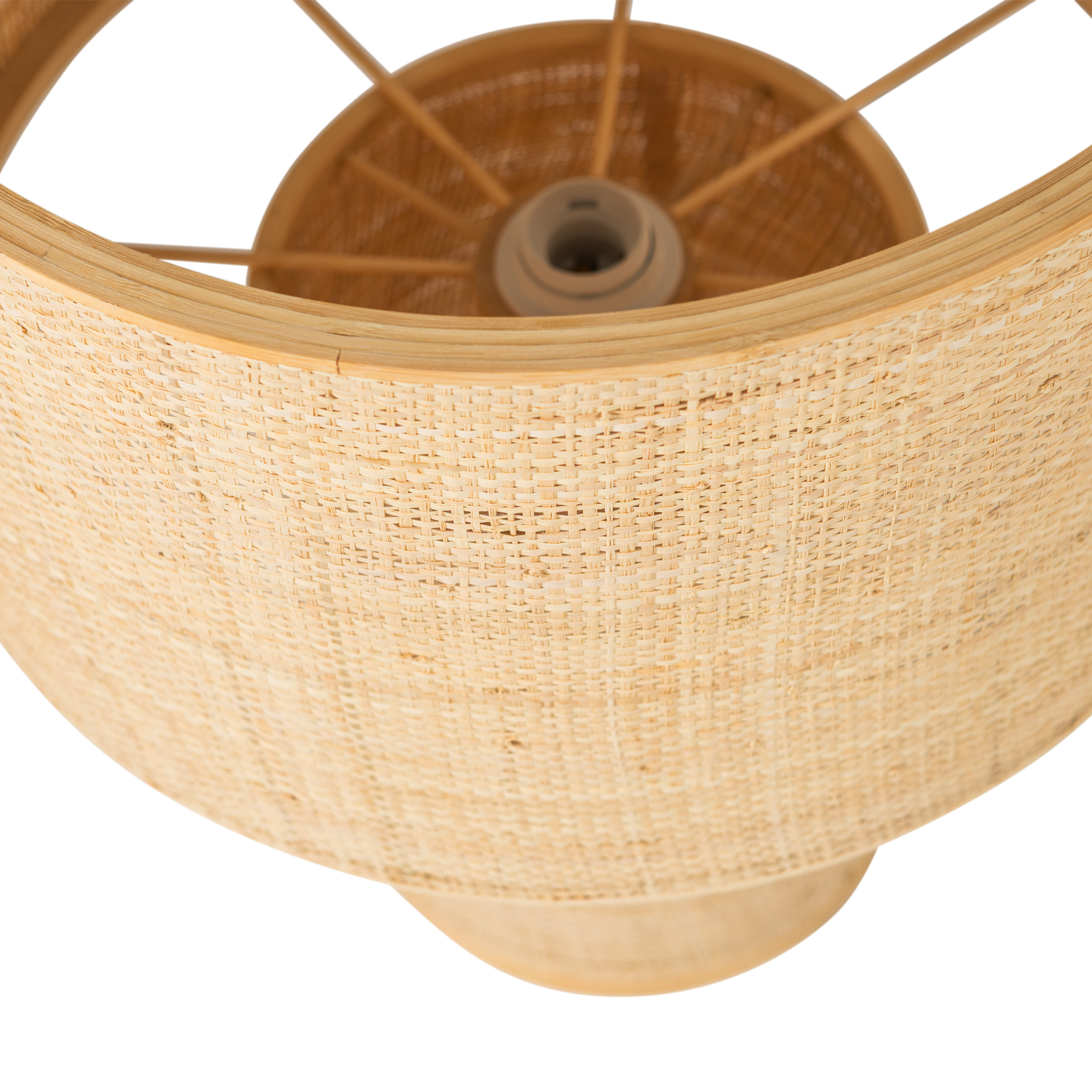 Woood Syro Tafellamp Raffia 55x42cm