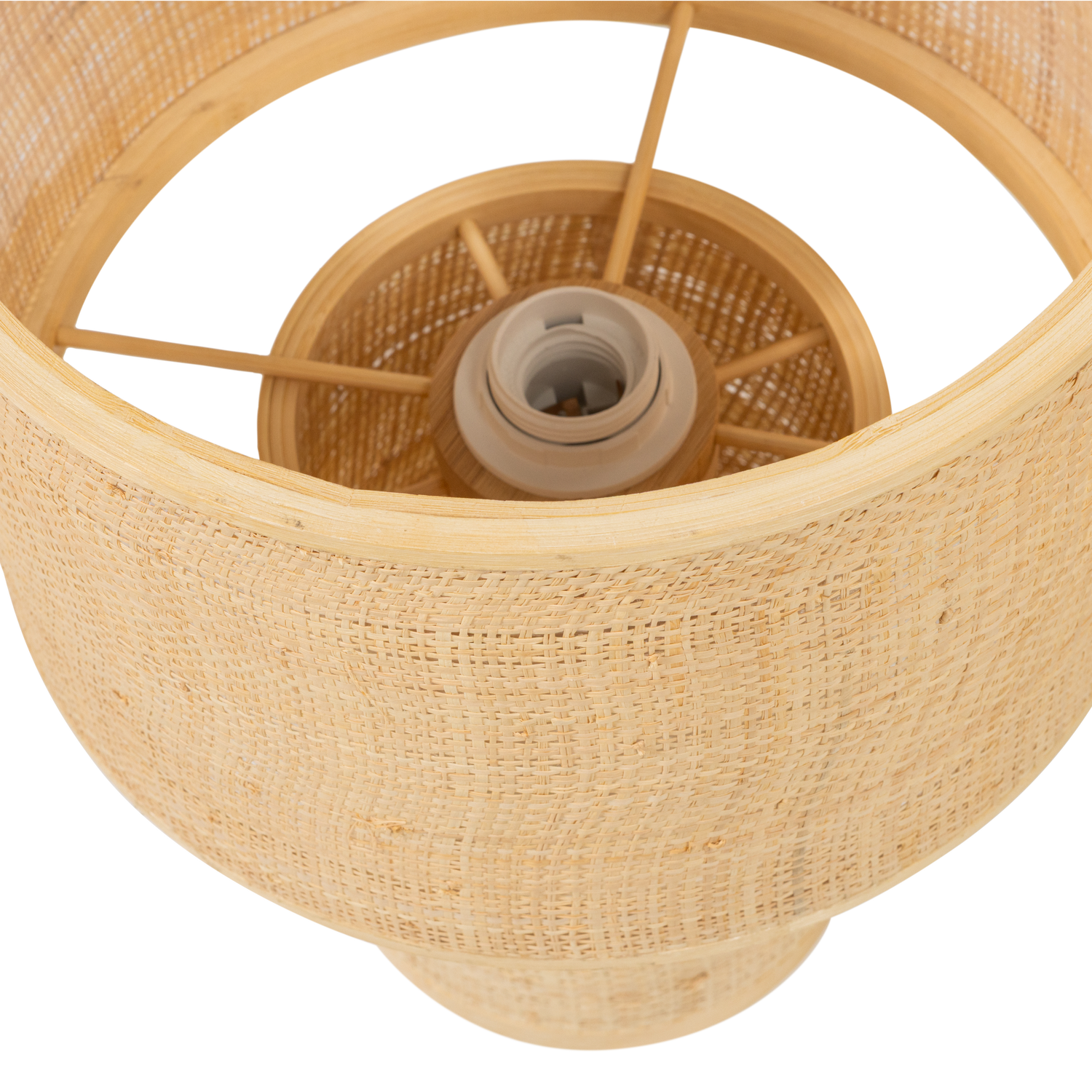 Woood Syro Tafellamp Raffia 38x28cm