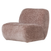 Woood Nomu Fauteuil Craquele velvet lichtroze