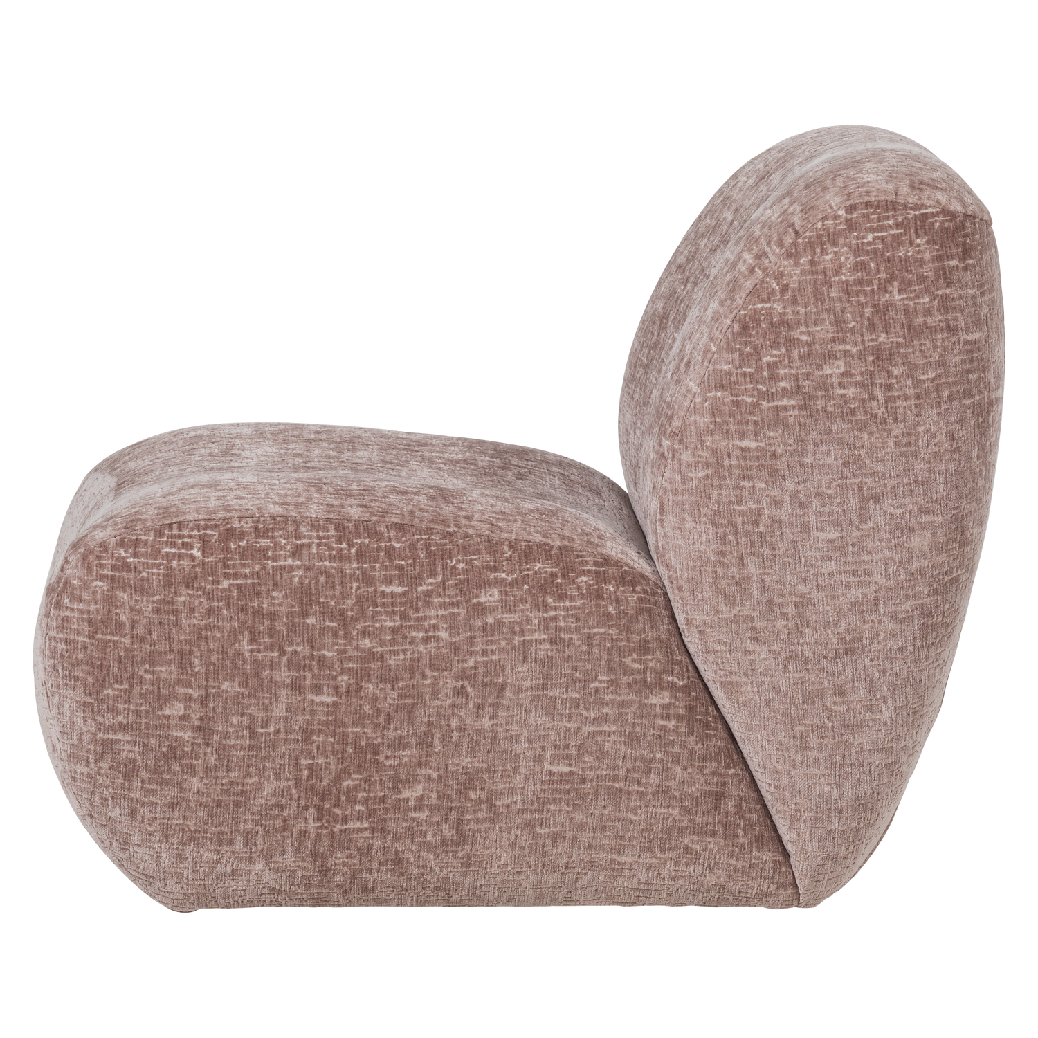 Woood Nomu Fauteuil Craquele velvet lichtroze