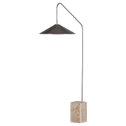 Woood Korn Vloerlamp metaal chroom