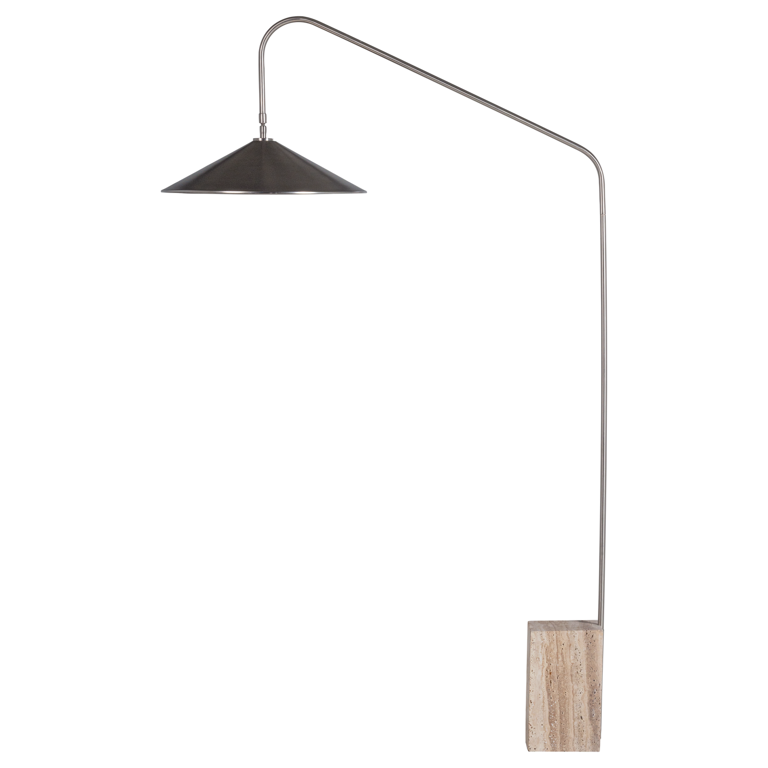 Woood Korn Vloerlamp metaal chroom