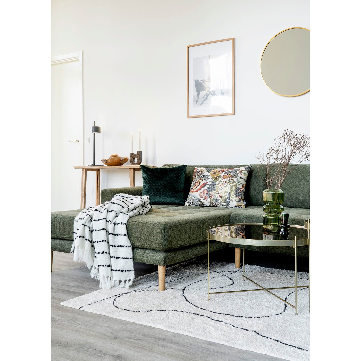 House Nordic | Vloekleed met grafische print 230cm