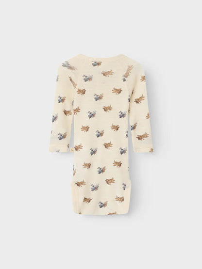 Lil Atelier | Woll-Strampler Nalu Flugzeuge