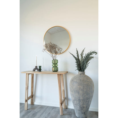 House Nordic | Ronde spiegel met brass frame 60cm