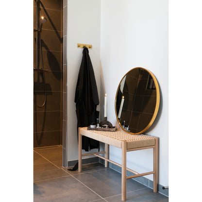 House Nordic | Ronde spiegel met brass frame 60cm