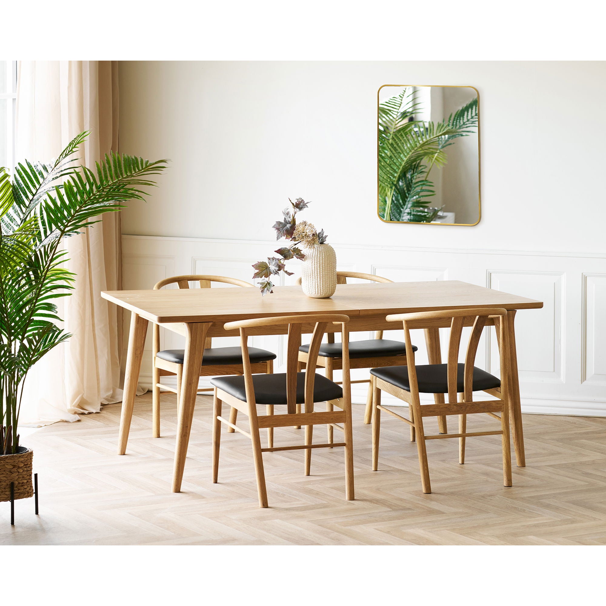 House Nordic | Rechthoekige spiegel brass 70cm