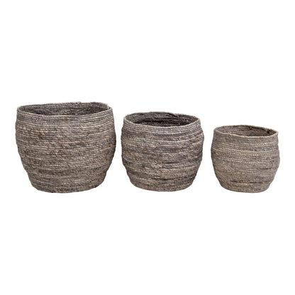House Nordic | Grijze manden set van 3