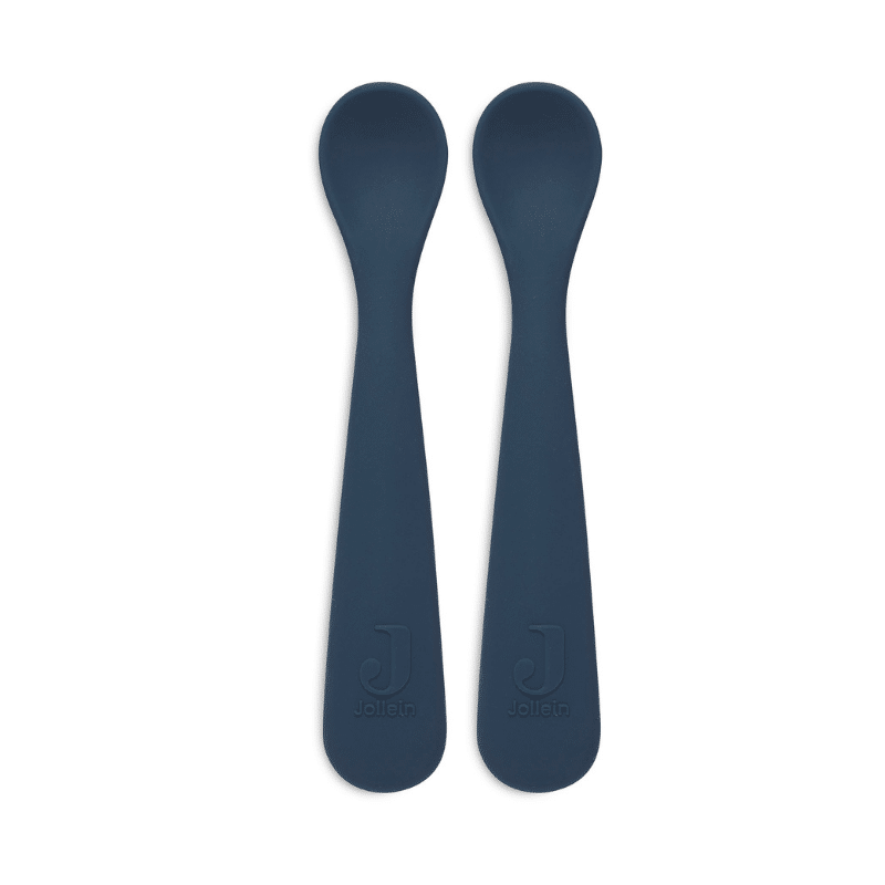 Jollein | Siliconen lepeltjes jeans blue 2stuks