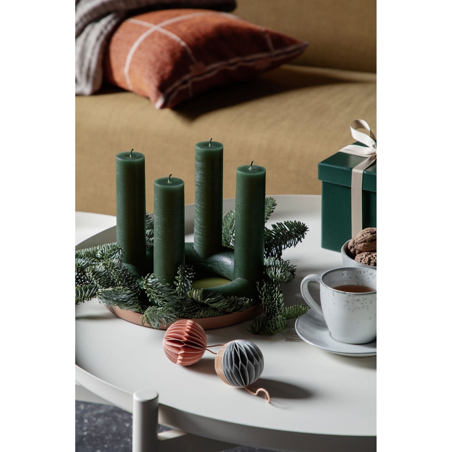 Broste Copenhagen | Weihnachtskleiderbügel grün 13 cm 2er-Set