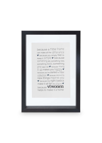 vtwonen | Fotolijst hout zwart 31cm
