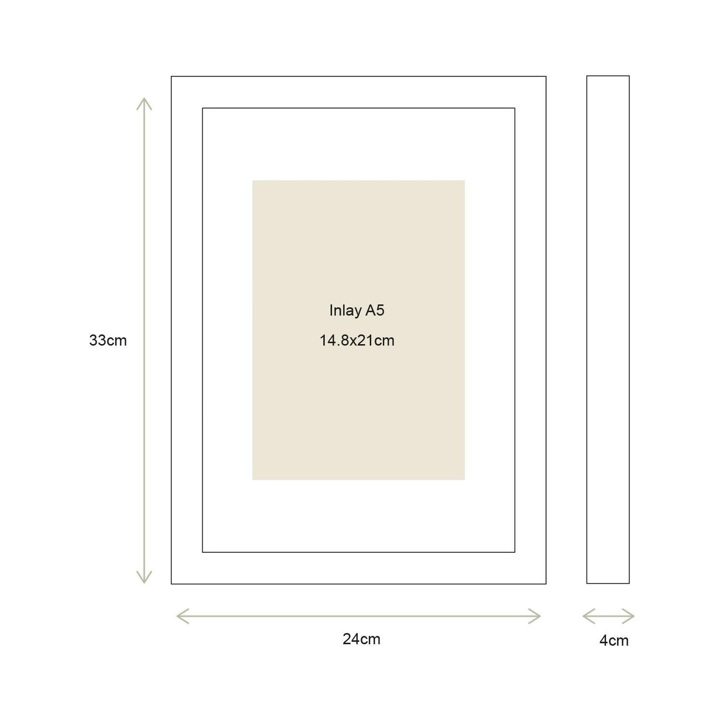 vtwonen | Fotorahmen aus Holz, 33 cm