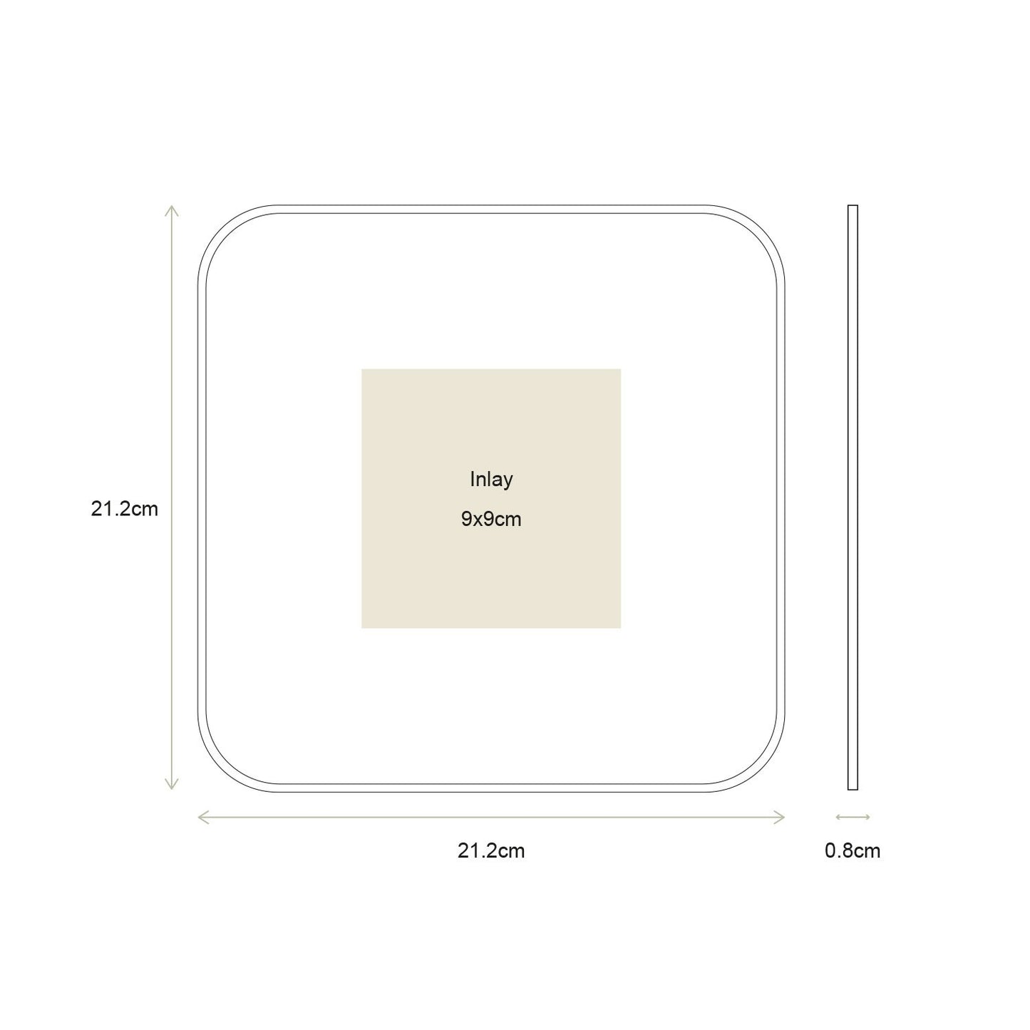 vtwonen | Fotolijst metaal goud 21.5cm