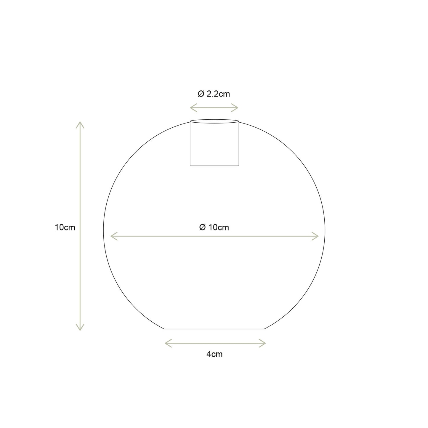 vtwonen | Kandelaar pearl 10cm