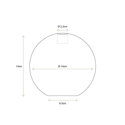 vtwonen | Kandelaar pearl 14cm