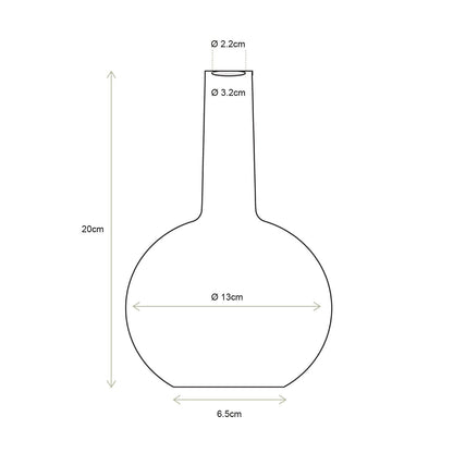 vtwonen | Flachskerzenhalter 20cm