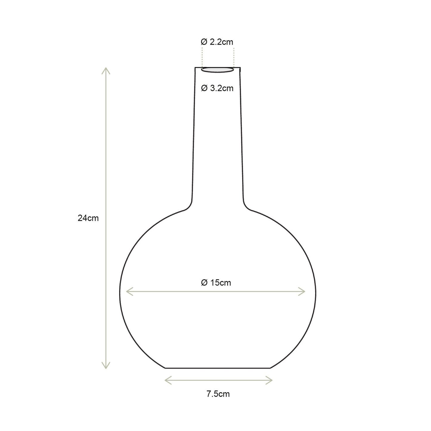 vtwonen | Curry-Kerzenhalter 24cm