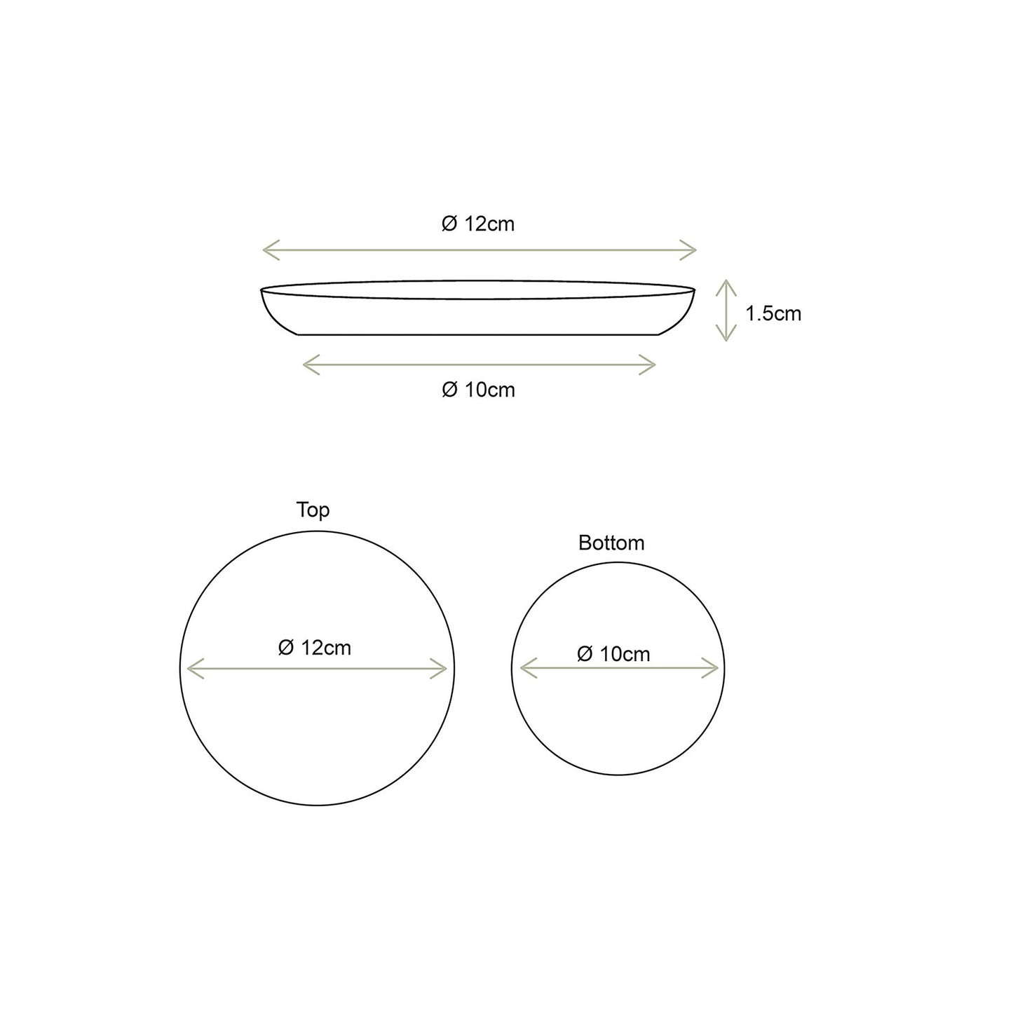 vtwonen | Metallschale gold 12cm
