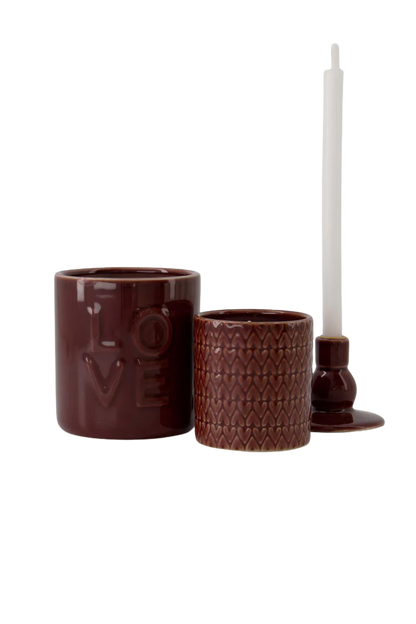 Zusss | Geurkaars keramiek love port