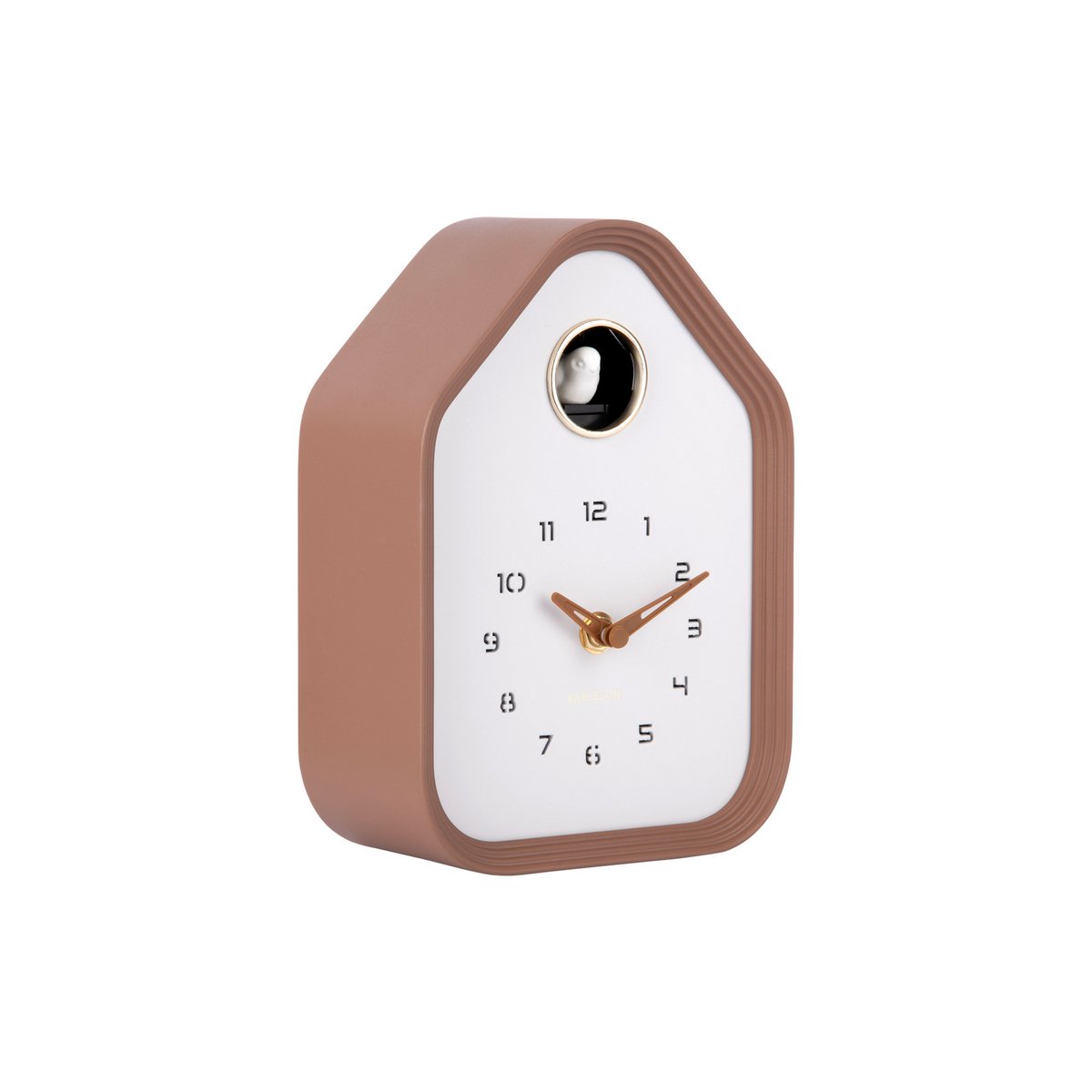Karlsson Wand-/tafelklok Reina Koekoek Mokka
